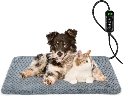 Woiil Tappetino Riscaldante Elettrico Grande per Animali Domestici, 71x40cm per Cani e Gatti, per Interni
