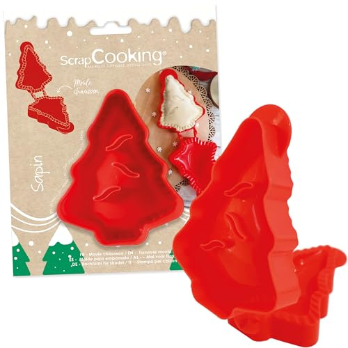 ScrapCooking - Molde de Empanadilla Árbol de Navidad - Molde Navideño para Empanadilla de Manzana y Chocolate - Empanadas, Pastel, Repostería, Cumpleaños