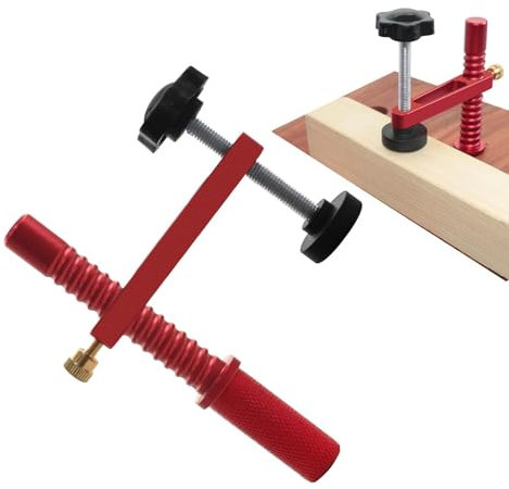 Pcingsia Abrazaderas de mesa de carpintería – Abrazadera de posicionamiento de escritorio de placa de presión – Abrazaderas ajustables de sujeción de mesa, abrazadera de perro de sujeción