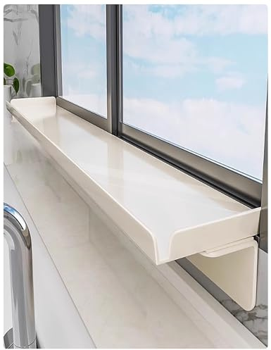 Plaque d'appui de fenêtre, Rallonge de Rebord de fenêtre de Cuisine, étagère de Rangement en Acier au Carbone épais, rallonge de Rebord de fenêtre(11.8x7.9x2.4)