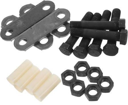 SUPVOX 1 Juego Kit de Grilletes para Remolques de Utilidad Conjunto Completo para Tándem Incluye y Componentes Diseñado para Resortes de Doble Construcción Nylon Accesorios para Remolques