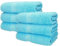 Betz 6 Stück Saunatücher XXL Badetuch Liegetuch Strandlaken Saunahandtuch Premium Frottee 100% Baumwolle Größe 70 x 200 cm Farbe türkis