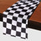 Karomuster Tischläufer Schwarz Weiß - Rechteckig Modern für Zuhause, Küche, Café, Restaurant, Bauernhaus, Party-Dekoration - 30 x 275 cm