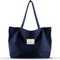 Emma Jonasson Einkaufstasche mit Reißverschluss - Große Tasche Damen - Tote Bag mit Innentasche - Perfekter Shopper groß als Strandtasche, xxl Badetasche, Shopping bag blau
