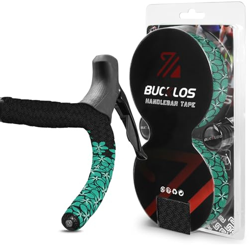 BUCKLOS Bike Handlebar Tape for Road Bike Comfortable Bicycle Handlebar Tape EVA Bike Bar Tape Grip 2 Rolls Bicycle Drop Bar Wraps Bianqi Green