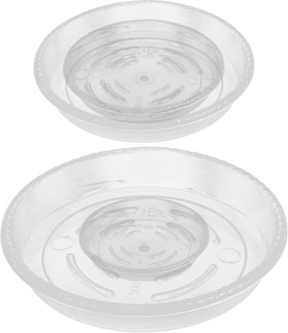 NULYLU 4piezas Platillos para Plantas De Interior Unidades Bandejas para Macetas para Bonsái Recoger Agua Duraderos