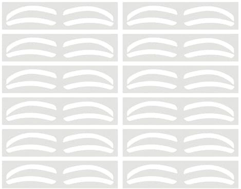 Eye Brow tatoos – Airbrush -Brow -Mapping – Adesivi per modellare le sopracciglia | 10 paia di stencil per modellare le sopracciglia, mappatura delle sopracciglia – modelli per colorazione
