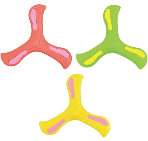 3 Pcs Easy-To-Throw Boomerangs – Outdoor Flying Toy Set for Beach、Park Play | easy-to-throw boomerangs – lightweight, durable,and designed for outdoor fun.Perfect for picnics, beach trips, and park play