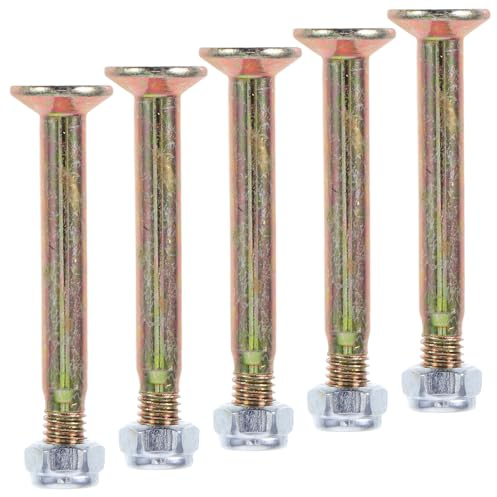 BESPORTBLE Lot de 5 Boulons en Acier pour Parasol d'Extérieur Vis de Rechange pour Support de Parasol de Terrasse Accessoires de Jardin Robustes et Universels Fixation Sécurisée pour