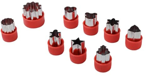 Metaltex Juego de 9 cortadores de galletas navideños