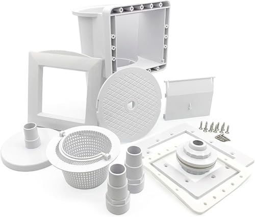 Naturii Skimmer per Piscine Fuori Terra e Interrate Compatibile Gre AR100, Kit Completo con Cestello e Accessori, Adatto a Trasformazione da Filtro a Cartuccia a Filtrazione a Sabbia