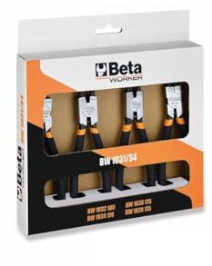 SET 4 pz PINZE PINZA PER ANELLI INTERNI ESTERNI SEEGER DI SICUREZZA BETA WORKER