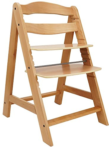 509 Crew Sky Wooden Chair: Natural - Made of Hard German Beechwood, Kids Furniture, Adjustable Seat & Footrest, Ages 3+, Up to 218 lbs.