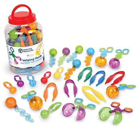 Learning Resources Set de Herramientas para Motricidad Fina Helping Hands, 3+ años, Juego Educativo Sensorial para Aula de Educación Infantil