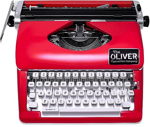 The Oliver Typewriter Company Timeless Manuelle Schreibmaschine, rot