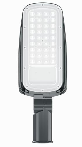 ENOVALITE LED-Straßenleuchte, Wegeleuchte, Außenleuchte, Laterne, 50 W, 7000 lm, 5000 K (neutralweiß), IP65, (Ø48-60 mm)