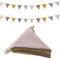 10 PCS Bunte Wimpelkette Stoffgirlande, Wiederverwendbare Wimpelkette, Banner Dekoration Party, Regenbogen Girlande Geburtstag, für Kinderzimmer, Partydekoration