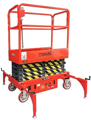 Pake Handling Tools 16 FEET MAX Lift Electric Scissor Lift Man Lift 660 lb Cap.