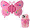 NHQ Grip Telephone,Motif Papillon Mignon,Bague Telephone Portable,Support Doigt Telephone,Poignee Telephone,Support Téléphone Universels pour Smartphone et Tablette,Accessoire Telephone Portable