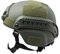 Taktischer Helm Schneller Airsoft Helm, Schutzhelm mit Polstern und Seitenschienen Crashhelm für Freizeit Outdoor Paintball Kampfhelm Kampfhelm Top Helm 22.05-23.62inch,grün