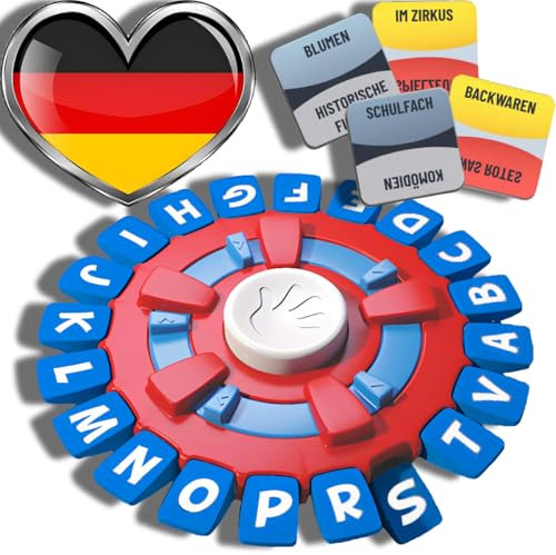 BLOOOK Wörter Sturm Spiel Deutsch,Brettspiele,Wörterspiel Erwachsene Kinder,Gesellschaftsspiele,Spiel des Jahres,Familienspiel 2-8 Personen,Tabletop Spiele (Blau)