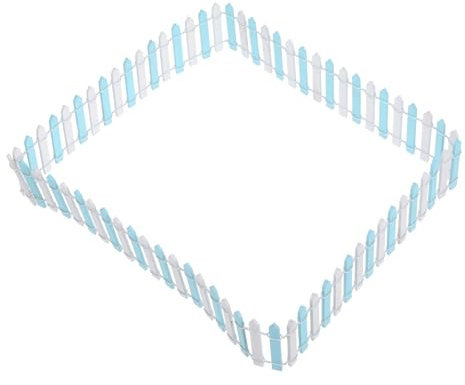 Toyvian Mini Valla Decorativa para Jardín Borde De Jardín Valla De Estacas En Miniatura Borde De Césped Valla De Jardín Exterior Mini Valla De Estacas Decoración De Valla DIY