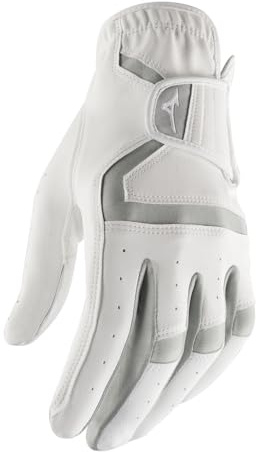Mizuno Womens MX Synthetic Golf Glove, Left Hand White/White, Small