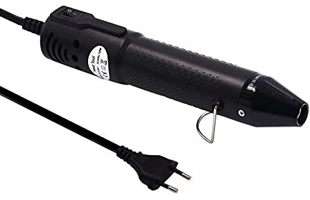 mofa Mini pistola termica elettrica 150 W Mini Shrink Heat Tool Embossing Heat Tool Mini pistola termica strumento fai da te (nero)