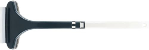 Spazzola per la pulizia in maglia dello schermo, spazzola per la pulizia della zanzariera 2 in 1, con manico, strumento professionale per la pulizia della raclette per finestra domestica