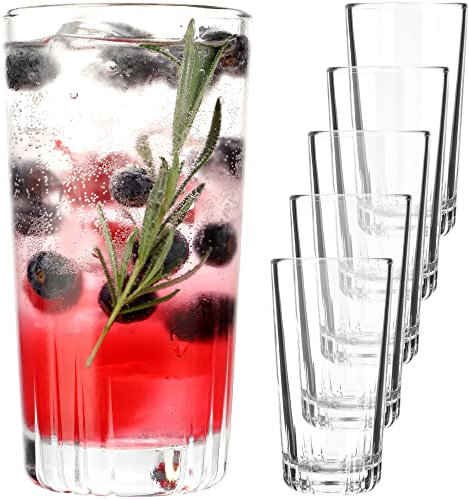 KADAX Leni Lot de 6 Verres à Whisky, Eau, Jus - Verres Universels en Cristal pour Boisson, Fête (344 ml)