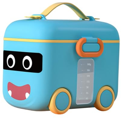 Caja De Leche En Polvo, Dispensador De Leche En Polvo, Contenedor Hermético De Leche En Polvo, Contenedor De Fórmula De Viaje, Caja De Fórmula De Leche En Polvo, Contenedor De Fórmula En Forma De Auto