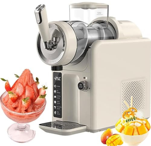 Isslushmaskin, Professionell isdrycksmaskin, Mjukglassmaskin, Margaritamaskin, Frappemaskin för sommarfester, Perfekt för smoothies, margaritas, milkshakes,White