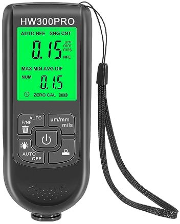 Paint Thickness Gauge, Car Paint Thickness Meter Coating Thickness Tester Thickness Gauge For Cars 0.1micron/0-2000um Mini Portable Gauge(Black 1)