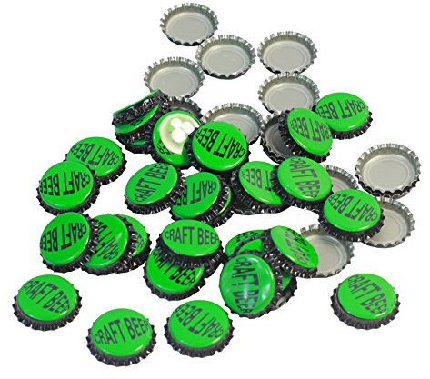 GOLDBEARUK Beer Bottle Tops for Craft Beer Crown Caps Craft Beer (50)