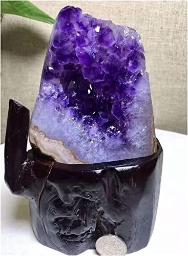 JCAKES Minerales Piedras Natural Amethyst Decoration Desmagnetización Ciudad Ciudad de Limpieza del Tesoro del Tesoro de la Olla Cava Cueva Feng Shui Cristal Piedras Decoración