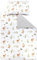 TupTam Kinder Bettwäsche Gemustert 2-Teilig Wendebettwäsche, Farbe: Waldtiere/Igel/REH/Fuchs/Kaninchen/Beige, Größe: 120x90 cm