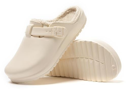 JOMIX Zapatillas Casa Mujer Invierno Zuecos Hombre Peluche Pantuflas Mujer Impermeables
