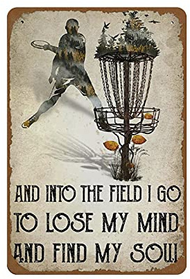 Disc Golf Jigsaw Puzzles 1000 Piece for Adults - and Into The Field I and Find My Soul Wooden Puzzle Fun Games Stress Relief Toys for Home Decor Living Room Decor