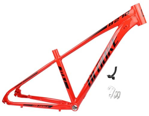 Cuadro De Bicicleta De Montaña27.5er Hardtail Cuadro BTT XC/Am 14.5''/16''/18'' Freno De Disco Aleación De Aluminio Cuadro Rígido QR 135mm Enrutamiento Interno(Color:Rot,Size:27.5x16'')