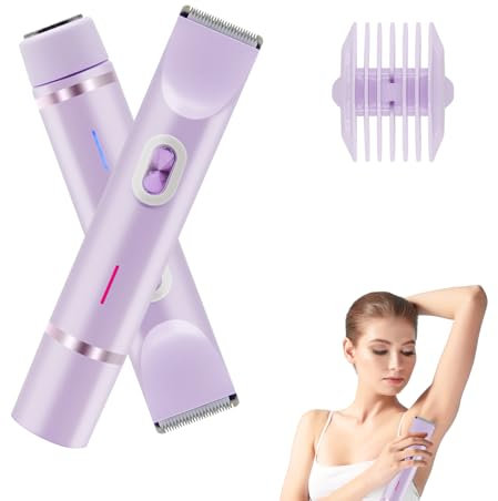 Horuili Dual Head Wiederaufladbarer Bikini-Trimmer für Frauen & Männer – Intimrasierer für glatte Haut – Elektrischer Bikinilinien-Haarentferner für sensible Bereiche