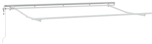 vidaXL Elmarkis med Utdragbar 4 x 2 m i Metall - UV-beständig Utomhusskugga för Fönster och Dörrar. Modern Design med Fjärrkontroll, Solskydd, Justerbar Markis för Terrassöverdrag i Trädgården eller p