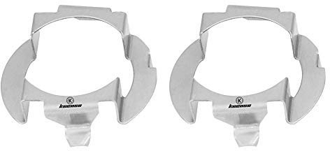 Keenso 1 paio di portalampada LED H7 con supporto per lampadina, portalampada fermo per portalampada