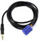 KASER AUX Kabel für FIAT 500 Punto Evo Alfa Lancia für Delphi Grundierung Autoradio (No Source Available) Blaupunkt Continental Mini ISO Stecker Male Jack 3.5mm