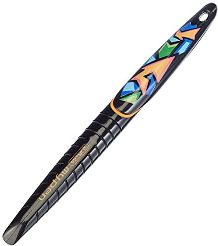 herlitz 655254 50027934 Schulfüllhalter my.pen Neon Art, M-Feder, 1 Stück