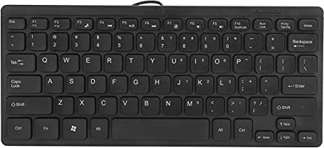 VBESTLIFE Mini Teclado Ultrafino con Cable USB, Impermeable, Multimedia, Kaypad, Accesorios para portátiles