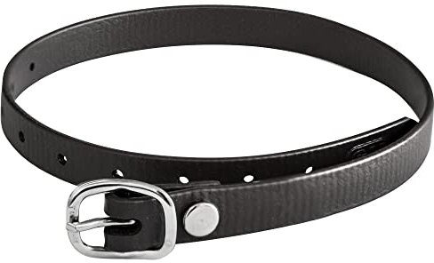 SPRENGER BioThane Sporenriemen, Edelstahl Rostfrei – 45 cm, schwarz