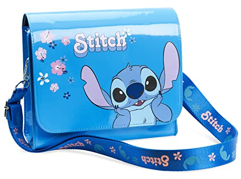 Disney Borsetta Bambina - Stitch Frozen Borsa Bambina Borsa Tracolla Regolabile Stitch Gadget Originale Borse Bambina Idea Regalo Compleanno Comunione Natale (Stitch)