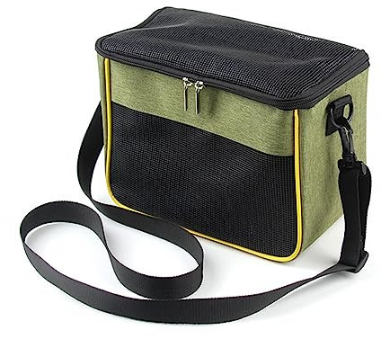 MiOYOOW Hamster Tragetasche,Atmungsaktive Meerschweinchen Tragetasche Tragbarer Kleintier Reisekäfig für Kleintier Hamster Zuckergleiter Eichhörnchen Rennmäuse Kaninchen Kätzchen