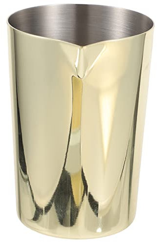 VALICLUD Mixing Glass Professioneller Cocktail Shaker Für Bar Restaurant Zuhause Hochwertige Rührglas Für Cocktails Getränke Einfach Zu Reinigen Langlebig Elegant Vergoldet