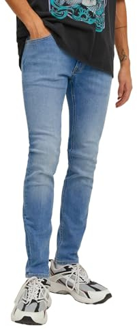 JACK & JONES Liam Original AKM 770 Skinny Fit Jeans-W31-32L (Light Blue)